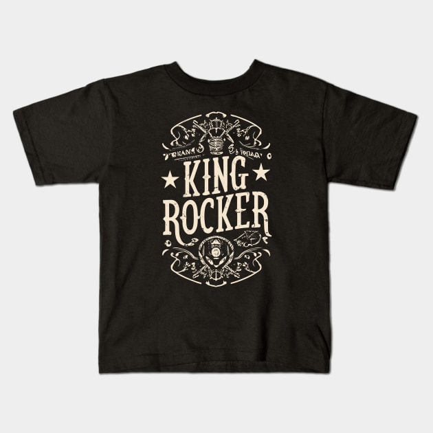 Kingrocker vintage whiskey Kids T-Shirt by Kingrocker Clothing